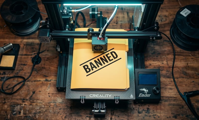 US 3D printer ban article cover