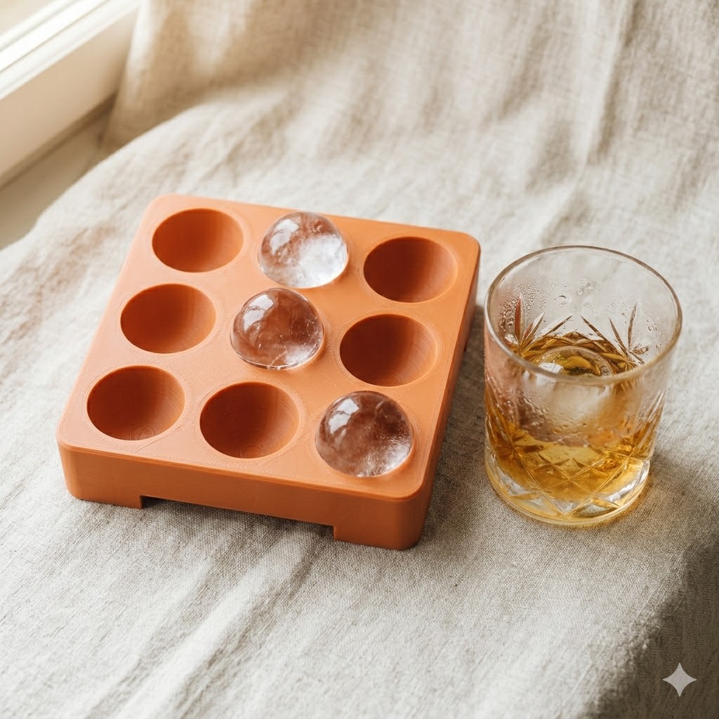 Multi-cavity tray for ice cubes and small batch casts